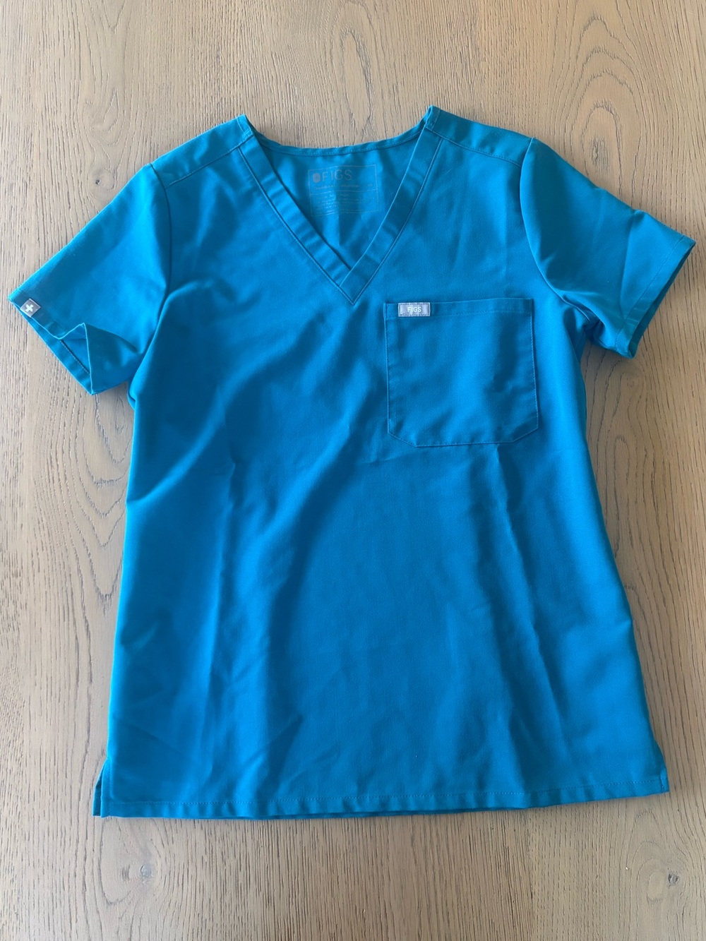 FIGS Scrub Set XS Top Small Zamora Jogger Pants Teal Blue - Picture 2 of 9